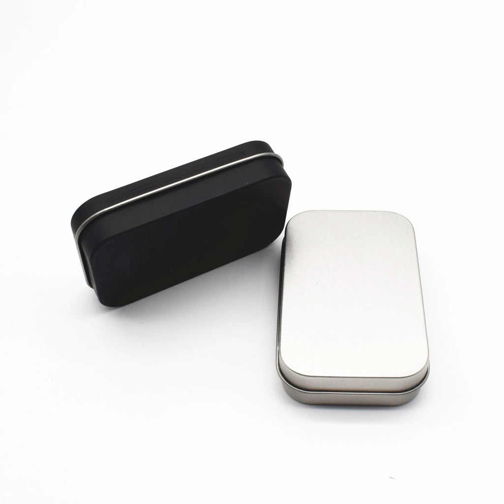 Mini Rectangular Hinged Tin Box – Metal Storage Container Mini Tin Storage Box Zpaxo