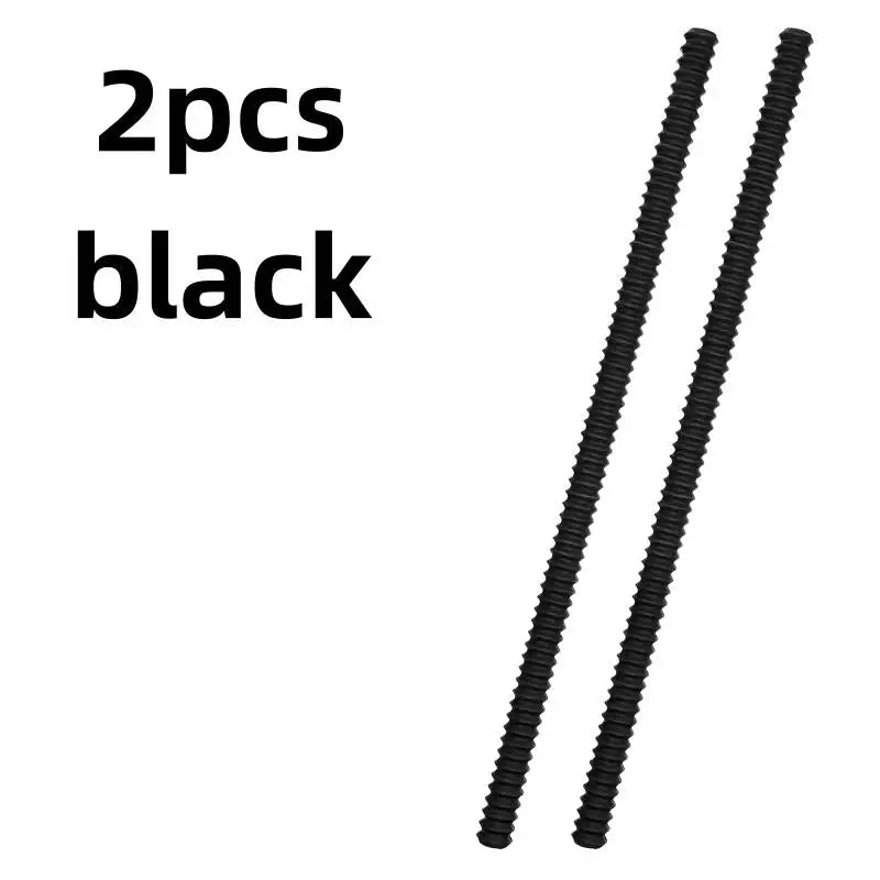 2pcs Pack Silicone Oven Rack Guards – Heat Resistant, Burn Prevention, 35.56 cm, for & RV Safety Zpaxo 2pcs black