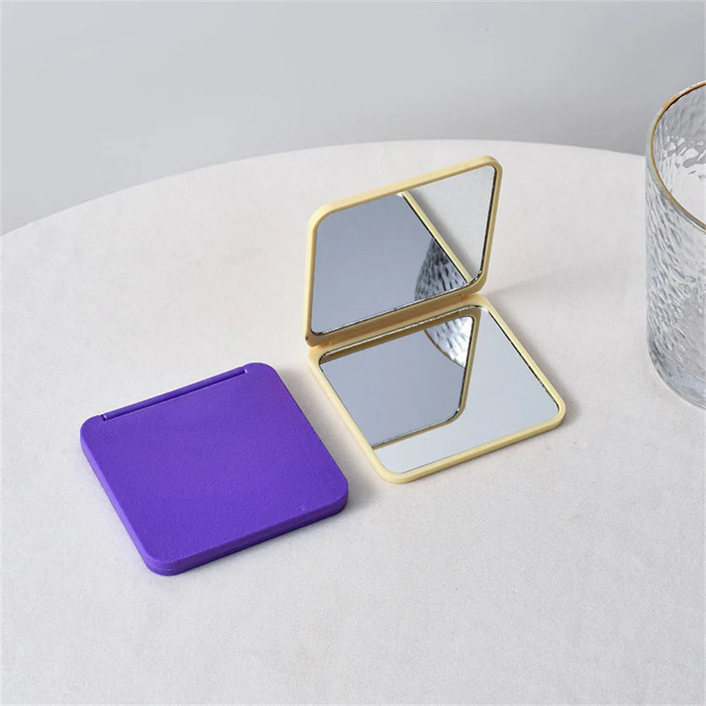 Double-Sided Folding Compact Mirror – Portable Pocket Mirror