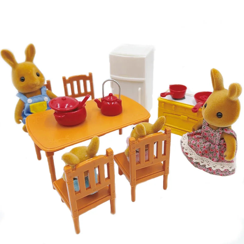 1 12 Dollhouse Miniature Furniture DIY Toy Forest Family Boys Girls
