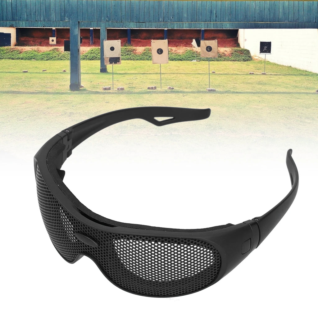 Impact Resistant Glasses UV400 Goggles Safety Iron Mesh Pattern
