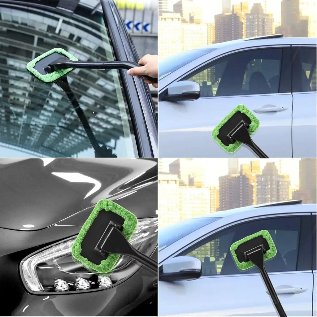Car Window Cleaning Brush Windshield Washing Tool Long Handle Wiper