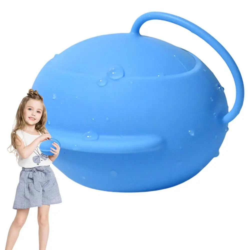 Refillable Water Balls Self-Sealing Silicone Quick Fill Water Balloons Refillable Outdoor Water Toys Water Bombs Balls For Beach Zpaxo Blue China Mainland