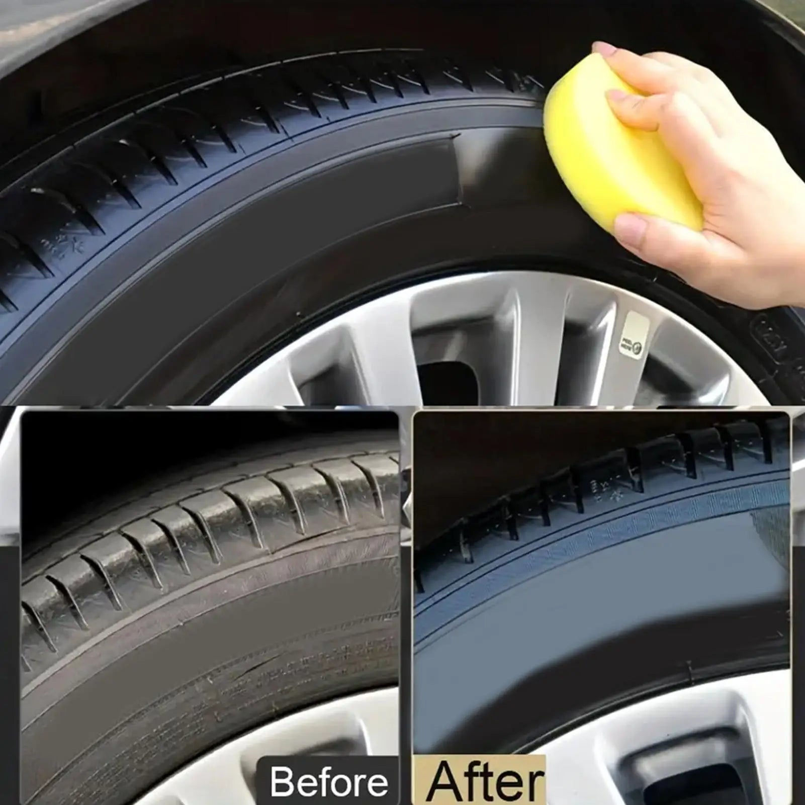 Car Tire Wax Gloss Repair Agent Crack-resistant Wheel Restorer
