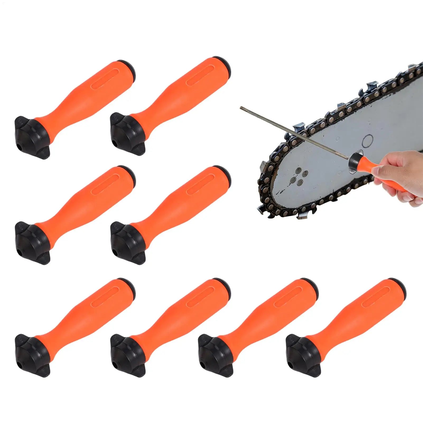 Chainsaw File Handle 8 Ergonomic Reusable Nylon Grip Replacement
