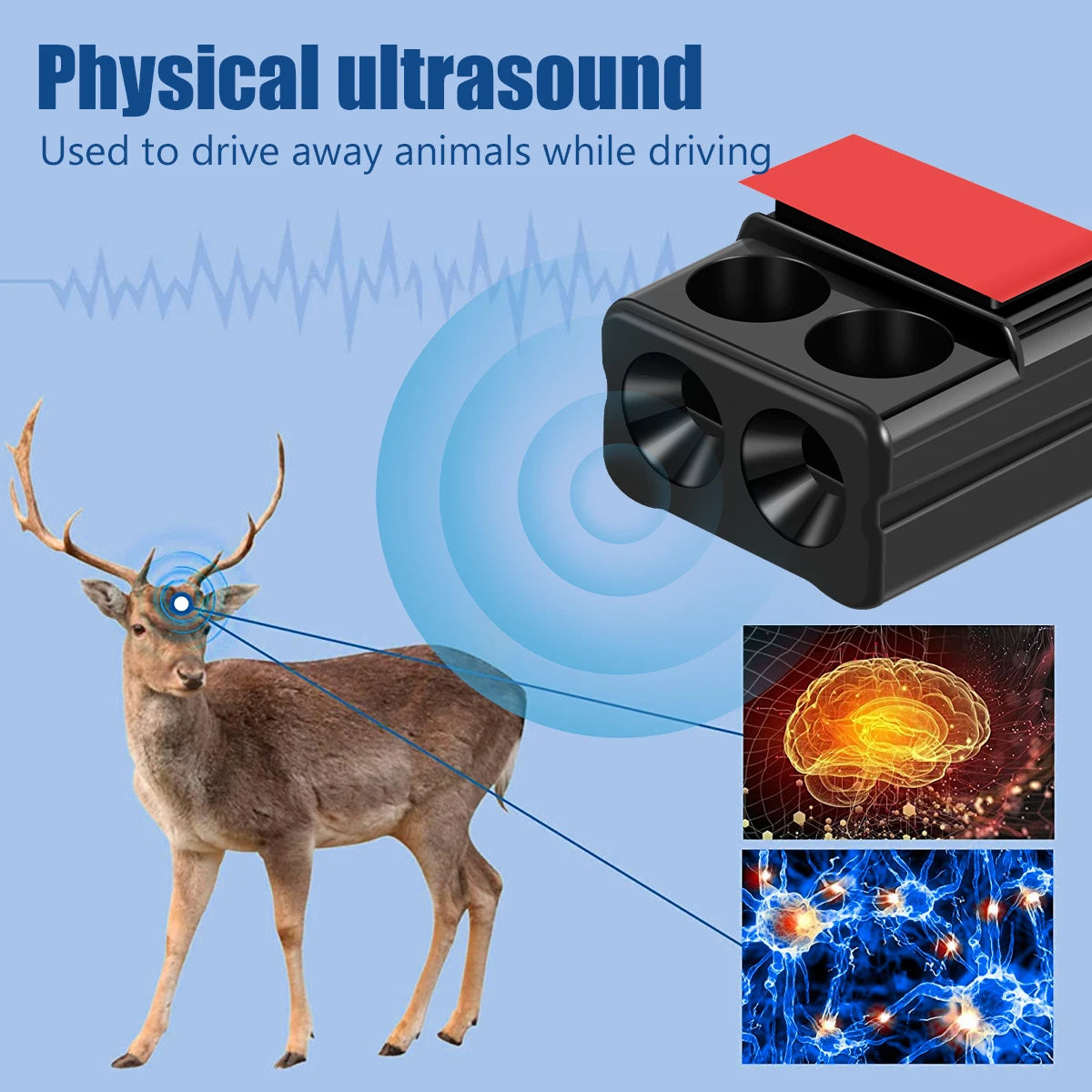 4Pcs Car Ultrasonic Physical Sirens Warning Whistle Device Animal Repelling Outdoor Safety Mini Car Whistle Waterproof Save Deer Zpaxo