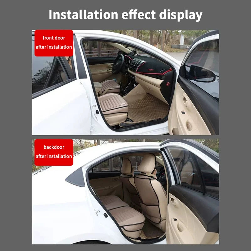 5M Universal Rubber Car Door Seal Strip – Soundproof Weatherstrip