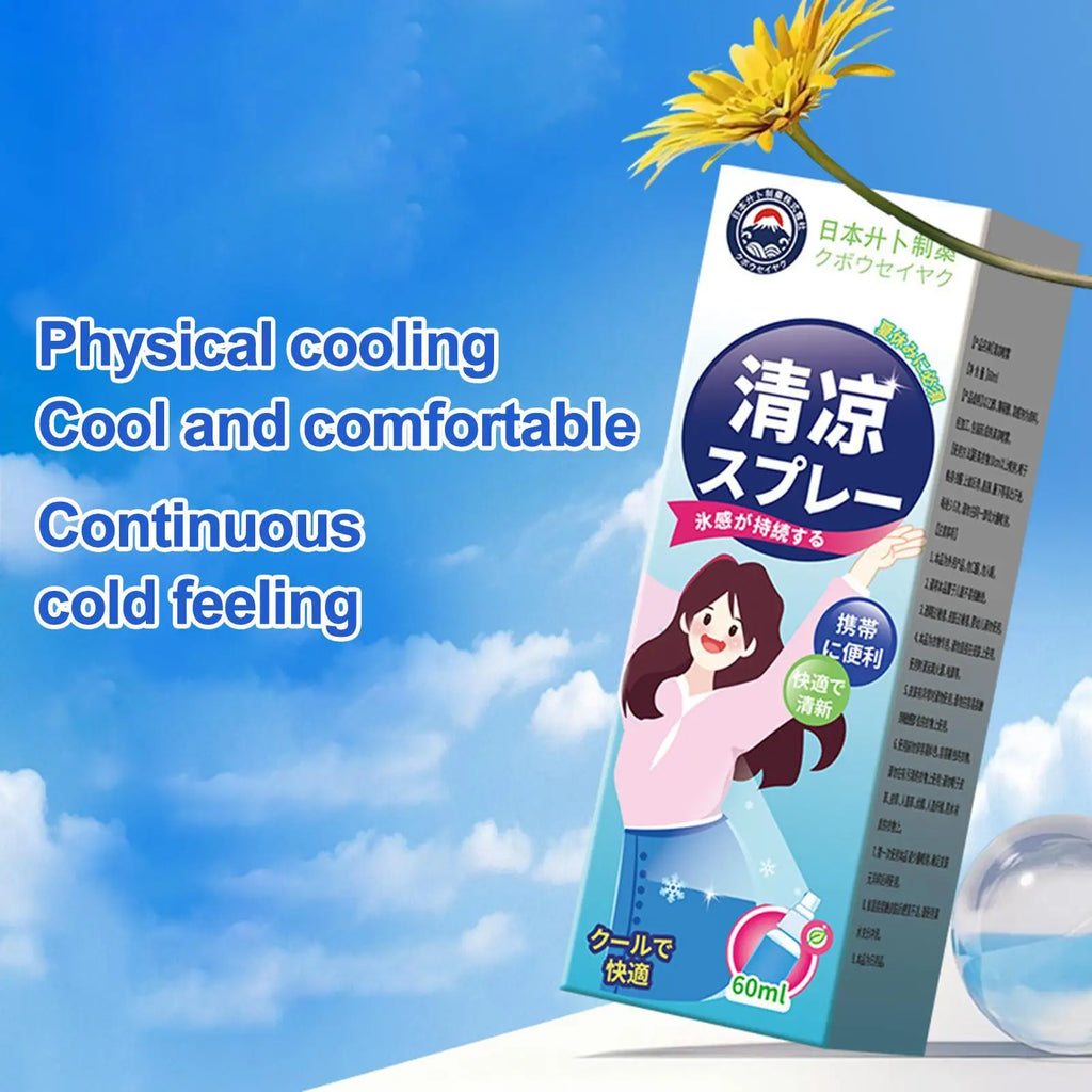 Cooling Spray Body Refreshing Cool Mist Natural Supplies Weather Heat