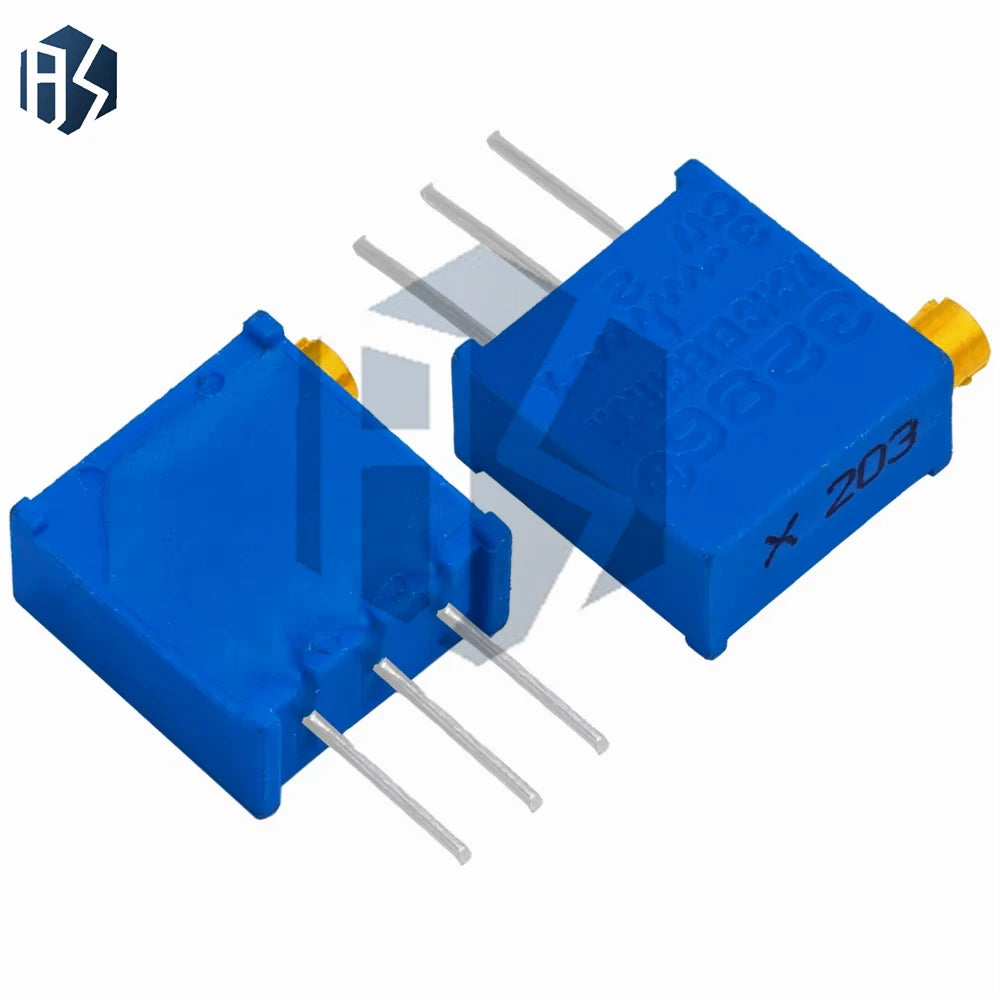 100PCS 3296x 3296 50 100 200 500 ohm 1K 2K 5K 10K 20K 50K 100K 200K 500K 1M ohm 103 100R 200R 500R Trimpot Trimmer Potentiometer Zpaxo