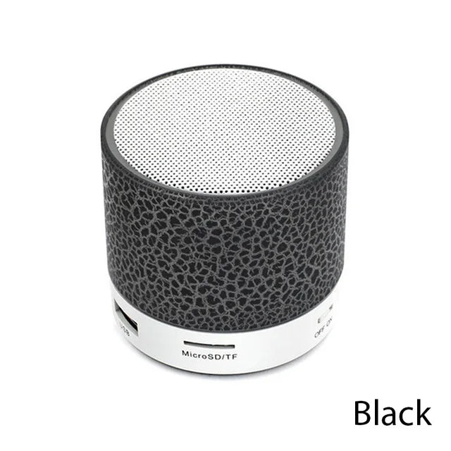 Mini Bluetooth Speaker Portable Car Audio LED Wireless TF Card MP3