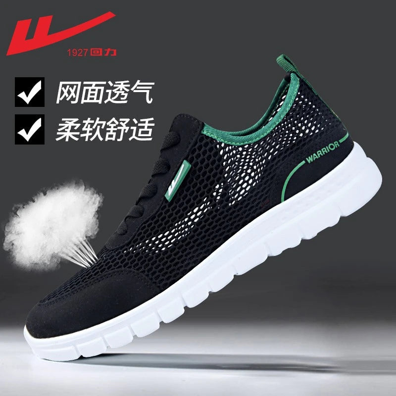 Men's Breathable Mesh Sneakers Lightweight Non Slip Running Shoes Zpaxo W6271 Black 46 China Mainland