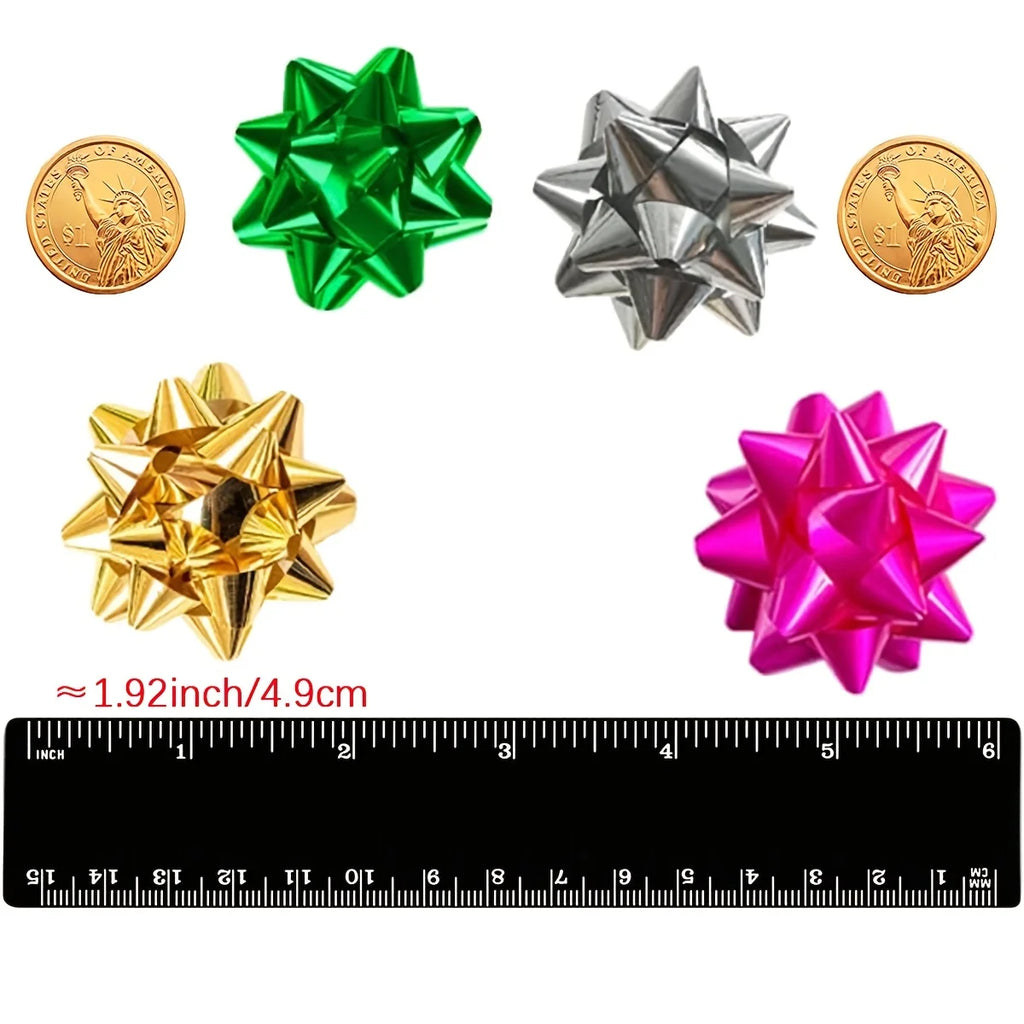Star Ribbon Bows 30/60pcs – Gift Wrapping & Party Decoration