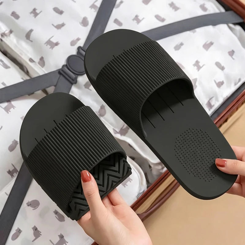Soft Foldable Slippers Women EVA Portable Travel Indoor Bathroom