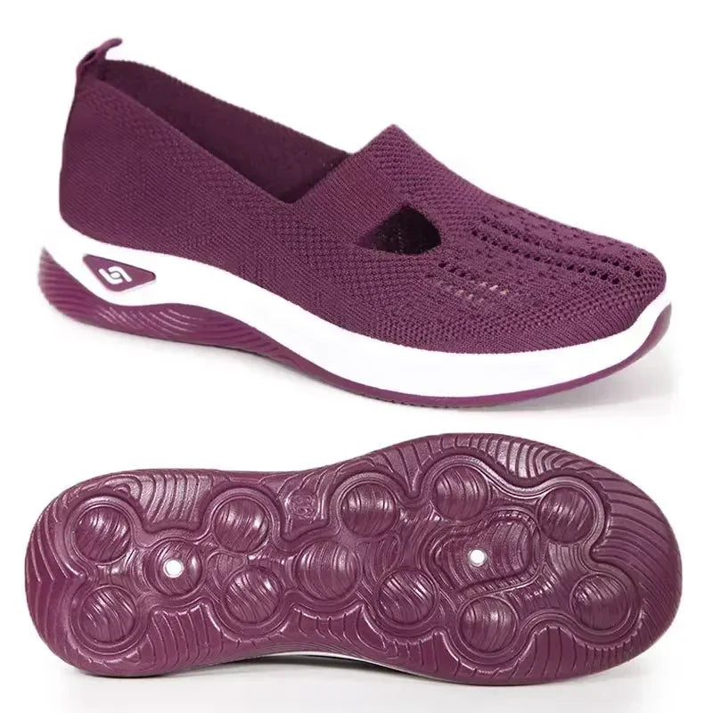 Women's Shoes Spring Middle Aged Elderly Mom Soft Soled Breathable