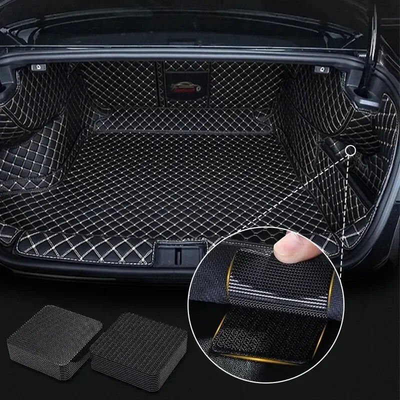 5/10pairs Carpet Mat Fixing Stickers Universal Car Foot Pad Invisible Non Slip Tape Nylon Magic Tape Auto Traceless Adhesive Zpaxo