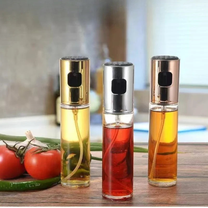2026 New Press Type Glass Oil Sprayer for Cooking Olive Spray Mister for Salad BBQ Kitchen Baking Empty Vinegar Bottle Zpaxo