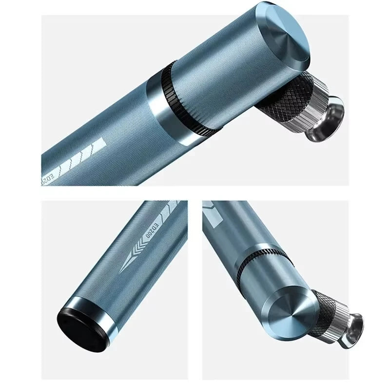 Mini Bicycle Pump Aluminum Alloy Cportable Hand Air Pump Ball Tire Pump Outdoor Bike Accessories Electric Cycling Scooter Road Zpaxo