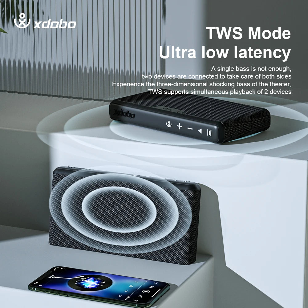 Outdoor X8 Air XDOBO Bluetooth Speaker Wireless Speaker Mini Portable Music Box Hiking Party Loudspeaker for Riding Hiking Zpaxo