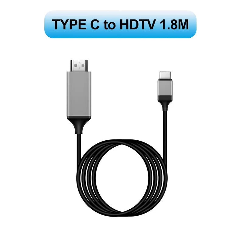 C HDTV USB 3 1 Compatible Adapter Cable 30Hz 4K Extend Macbook Monitor Zpaxo