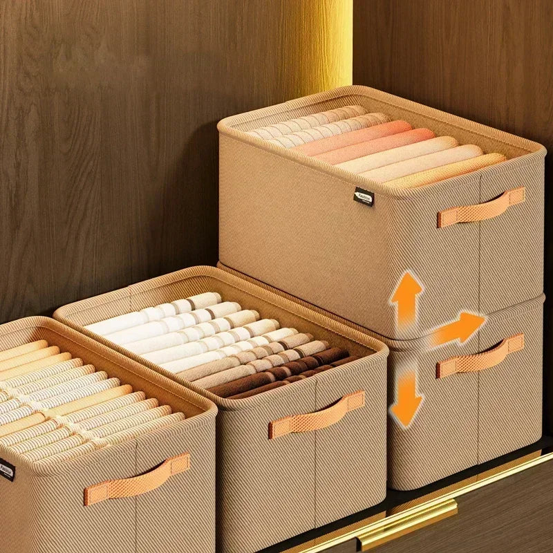 Thicken Clothes Organizer Pants Sweater Storage Cabinets Drawers Organizer Jeans Storage Box Wardrobe Clothes Storage Organizers Zpaxo