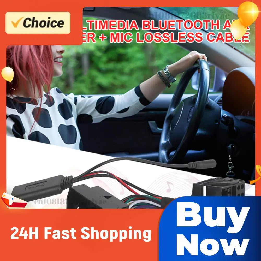 Car Radio Audio Music Device Bluetooth-compatible Aux Adapter Harness