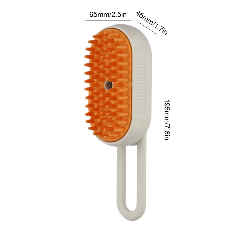 1 Steam Brush Cat Dog Grooming Comb Electric Water Spray Curry Zpaxo coffee
