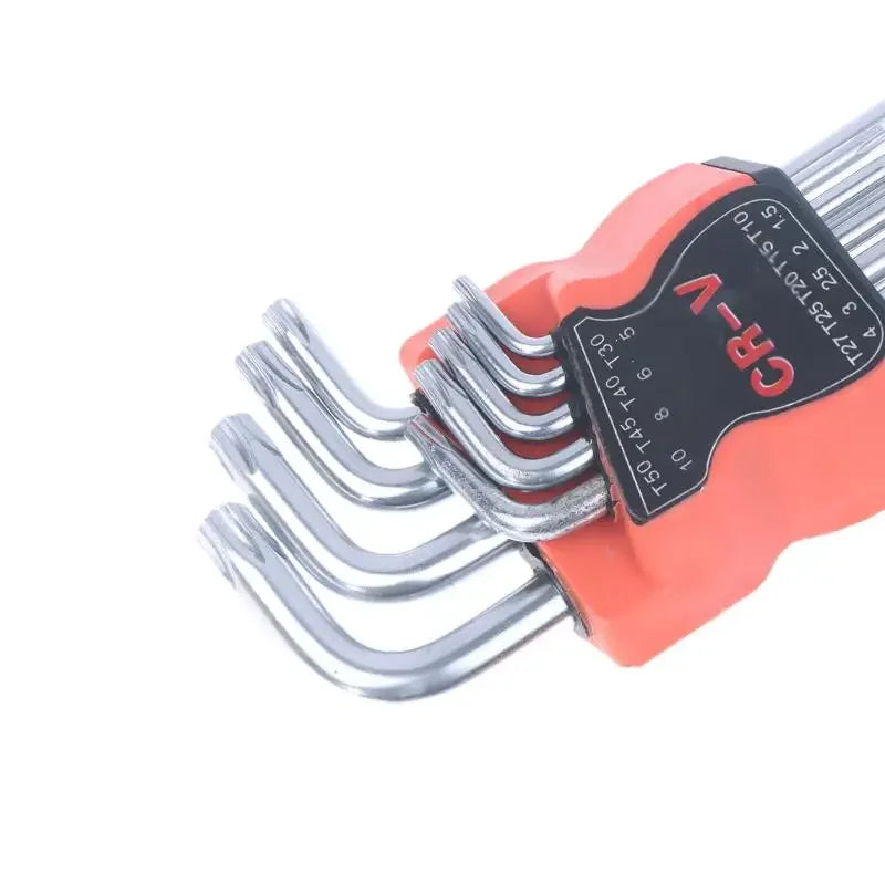 9Pcs/lot Torx Star Wrench Set Allen Keys Hexagon Spanner Dual End L Type Star Screwdriver Hand Repair Tools For DIY Home Repair Zpaxo