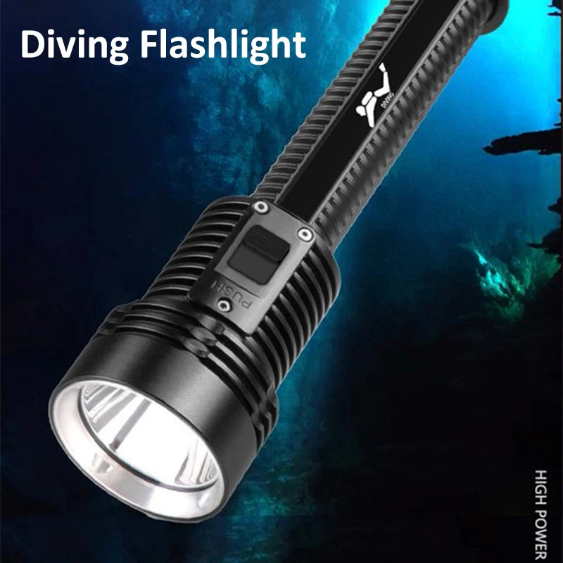 POCKETMAN IPX8 Diving Flashlight – 2000LM Underwater LED Torch