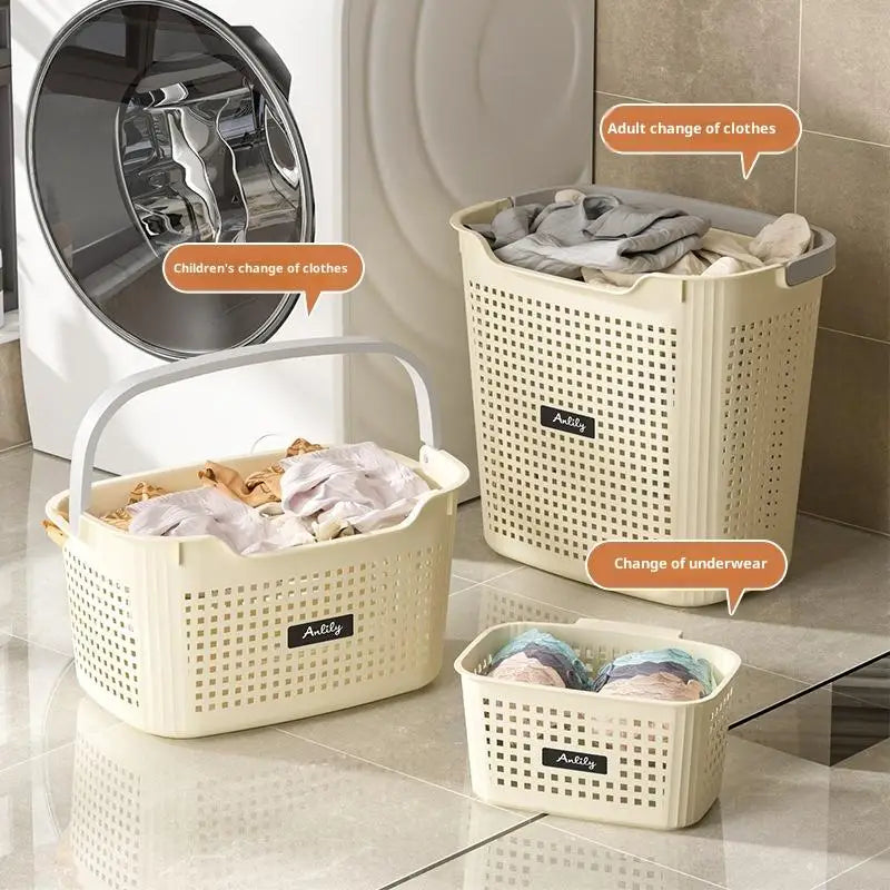 Multi-size Large Capacity Laundry Storage Dirty Clothes Basket Handle