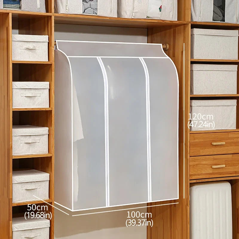 Clothes Dust Cover Wardrobe Hanging Window Clothing Cloth Household