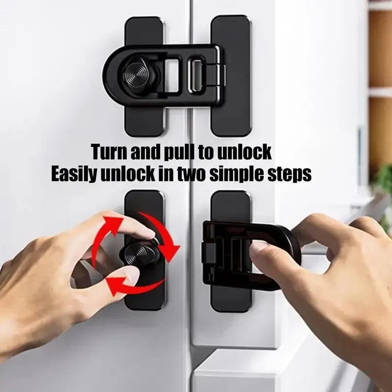 Child Safety Lock for Fridge, Freezer & Oven – No-Drill Baby Proof Child Safety Lock Zpaxo