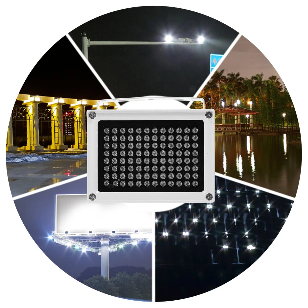 96 LEDS IR Illuminator Array Infrared Lamps Night Vision Outdoor Waterproof For CCTV Security Camera Zpaxo