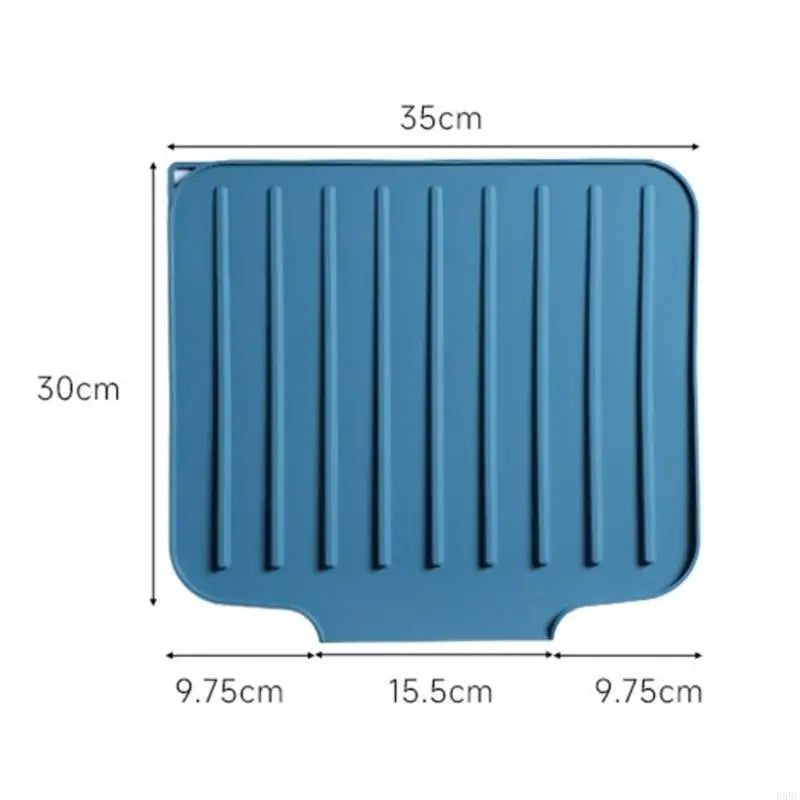 Multipurpose Kitchen Drying Mat Not Slip Textured Face Strategy Zpaxo
