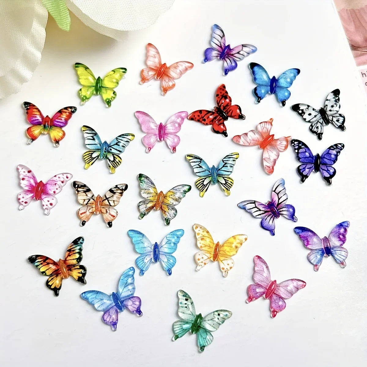 1:12 Dollhouse Mini Butterfly Models – 10/30/50 Pc DIY Set
