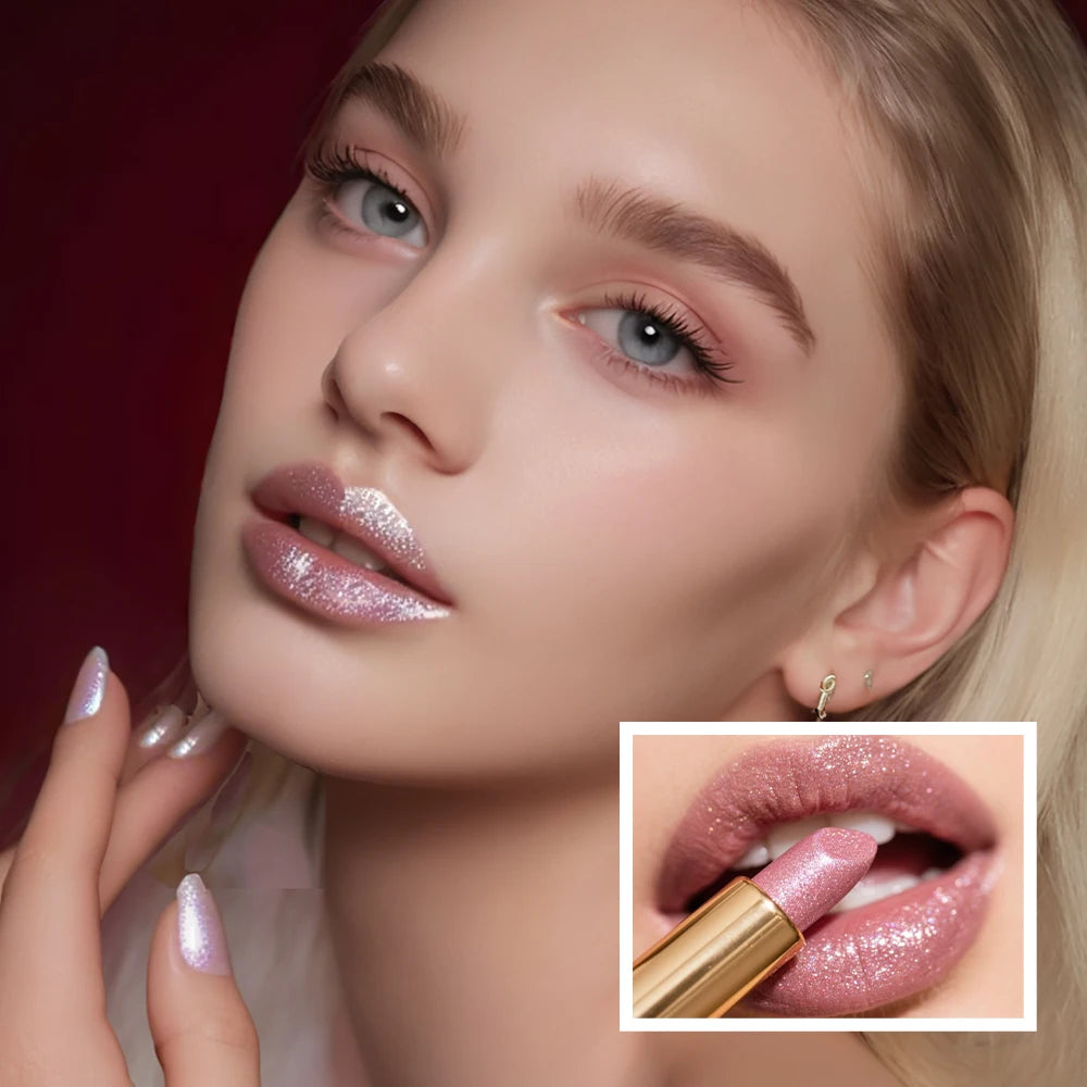 Sparkling Pearl Lip Gloss Easy Apply Waterproof Non Sticky