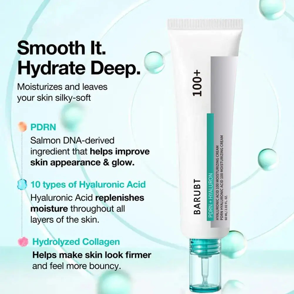 BARUBT PDRN+ Hyaluronic Acid Face Cream Triple Moisturizer 60ml Face Moisturizer Cream Zpaxo