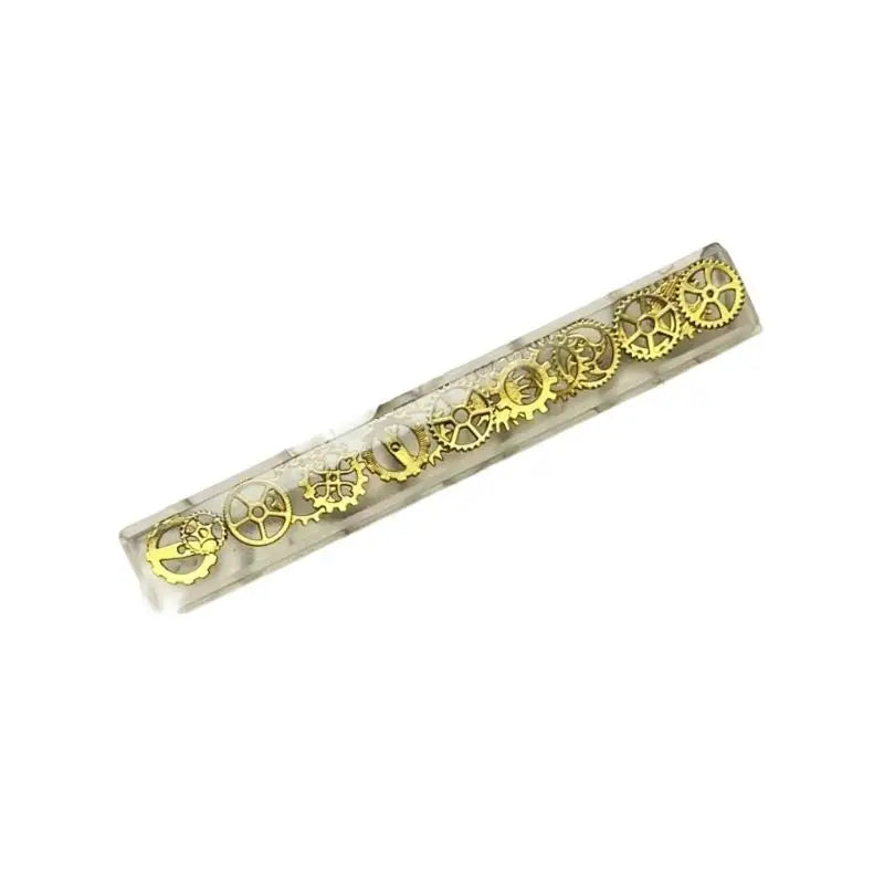 652F Glowing Gears Pattern 6 25U Keyboards Spacebars Resins Material Zpaxo