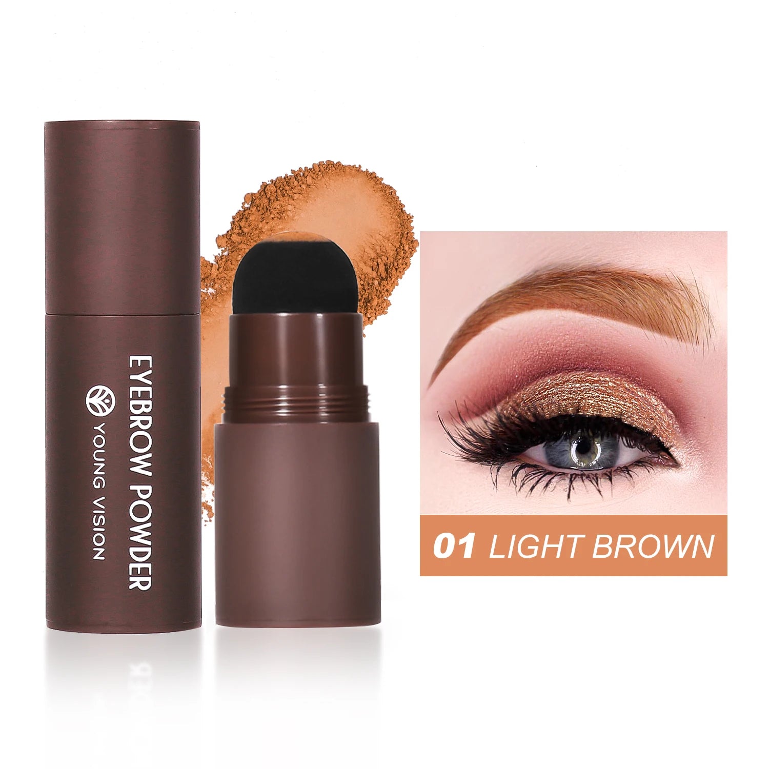 Eyebrow Stamp Waterproof Long Lasting Natural Brow Stamp Shaping Kit Shape Brow Stamp Contouring Stick Hairline Zpaxo 01
