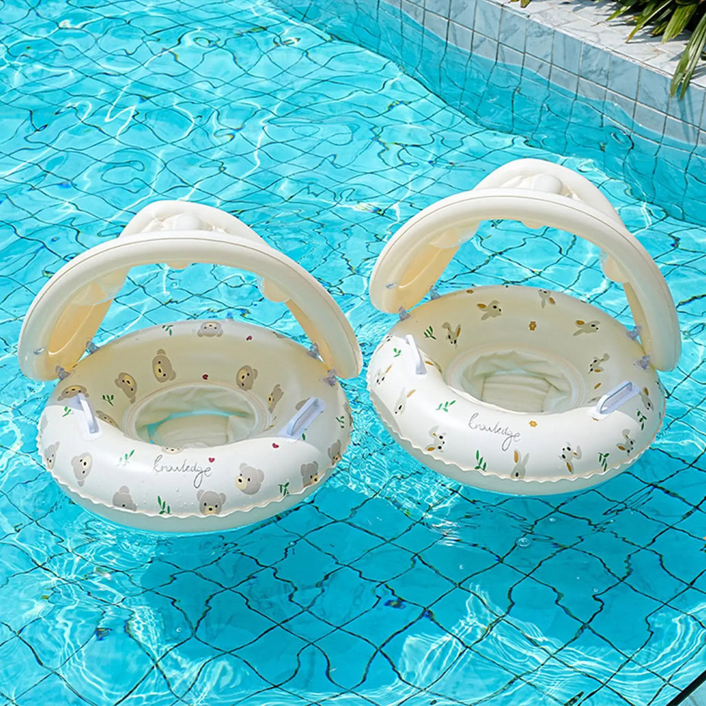 Kid Swim Float Portable Sun Protection Swimming Beach Bathtub Bath
