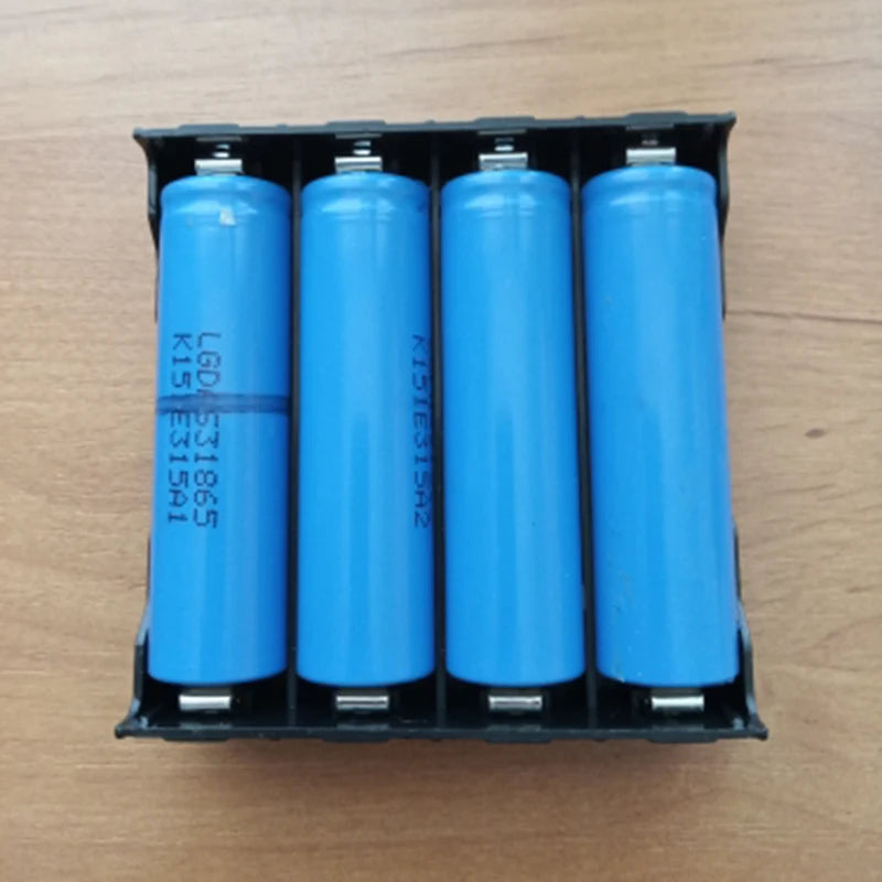 18650 Battery Case 1X 2X 3X 4X 18650 Battery Holder 18650 Battery Storage Box 1 2 3 4 Slot Batteries Container Hard Pin DIY Case Zpaxo