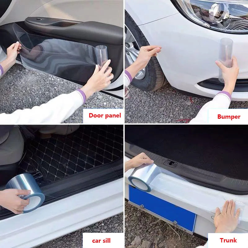 Car Protective Film Scratch Resistant Glossy Transparent PU