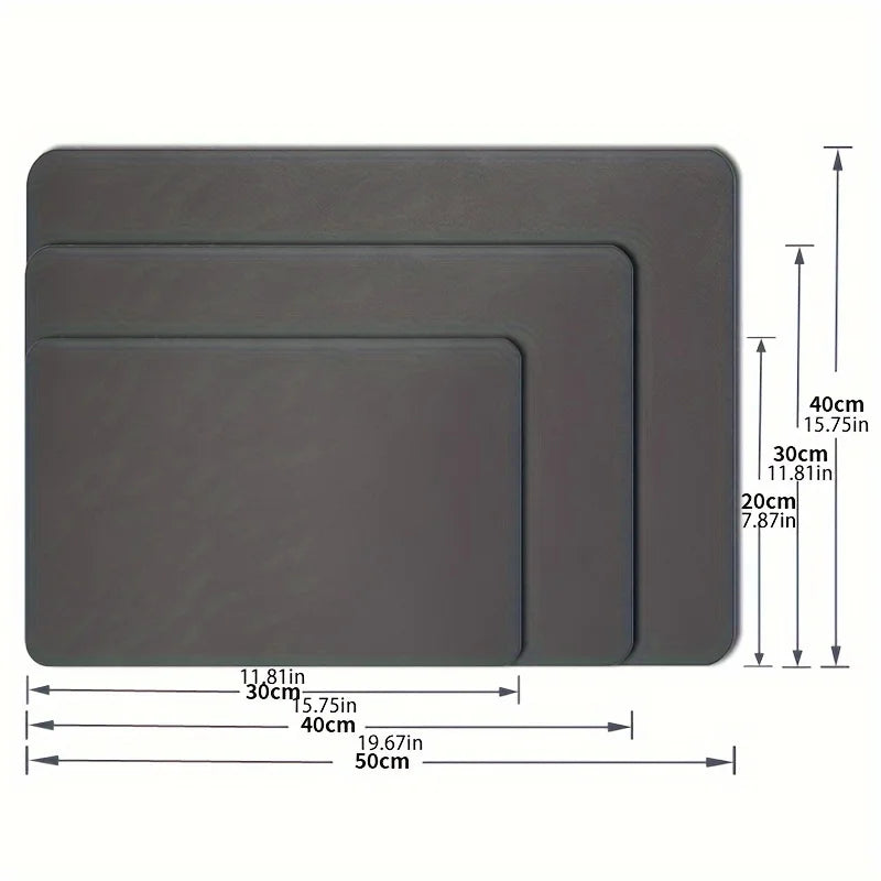 Absorbent Coffee Mat Anti-slip Rubber Pad Espresso Machines Protects