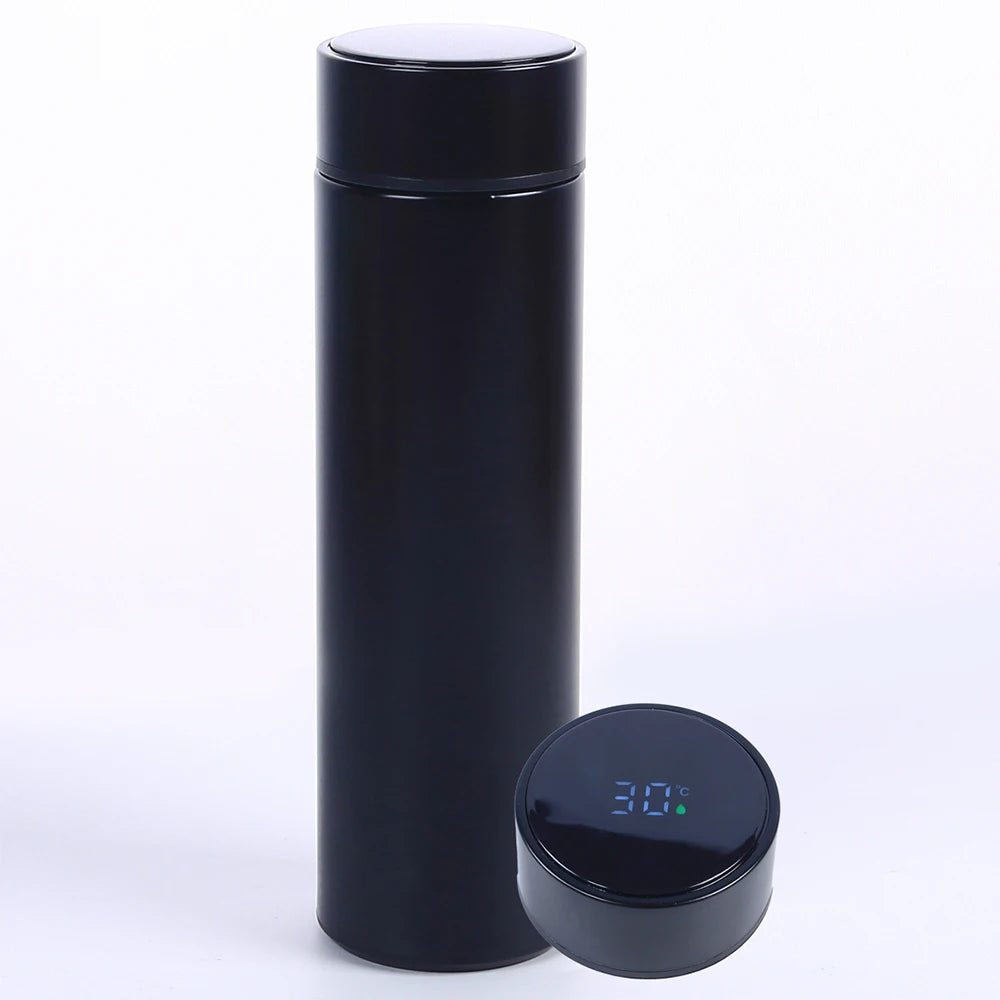 Smart Water Bottle with LED Temperature Display 500ML Stainless Steel Insulated Water Flask Tea Infuser Bottle Zpaxo