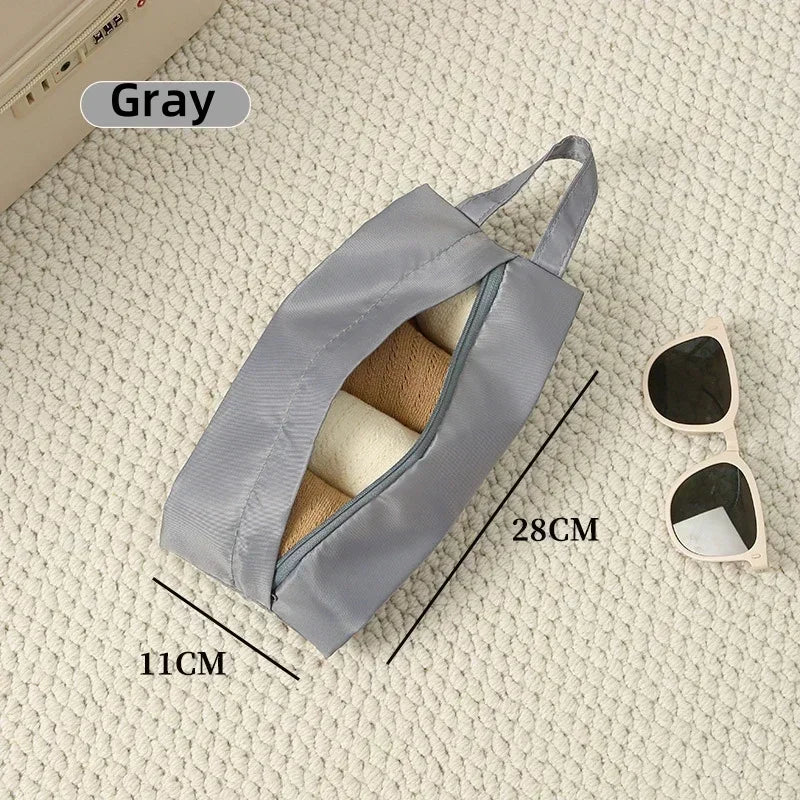 Travel Underwear & Socks Storage Bag – Portable Organizer Travel Storage Bag Zpaxo Grey