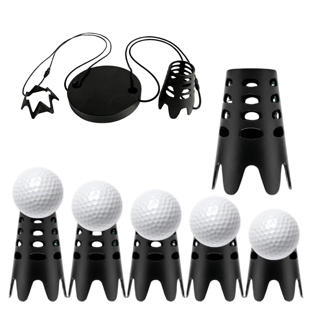 Golf Mat Tee Holder Reusable Portable Tees Height Adjustable Golfs