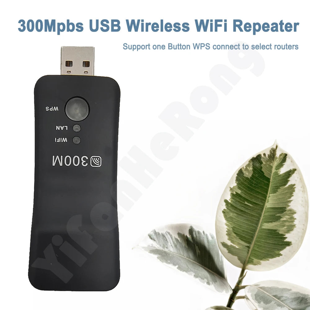 Wireless USB Universal 300Mbps For Smart TV Wifi Repeater Adapter Ethernet Network Repeater for Samsung Sony LG TV Zpaxo