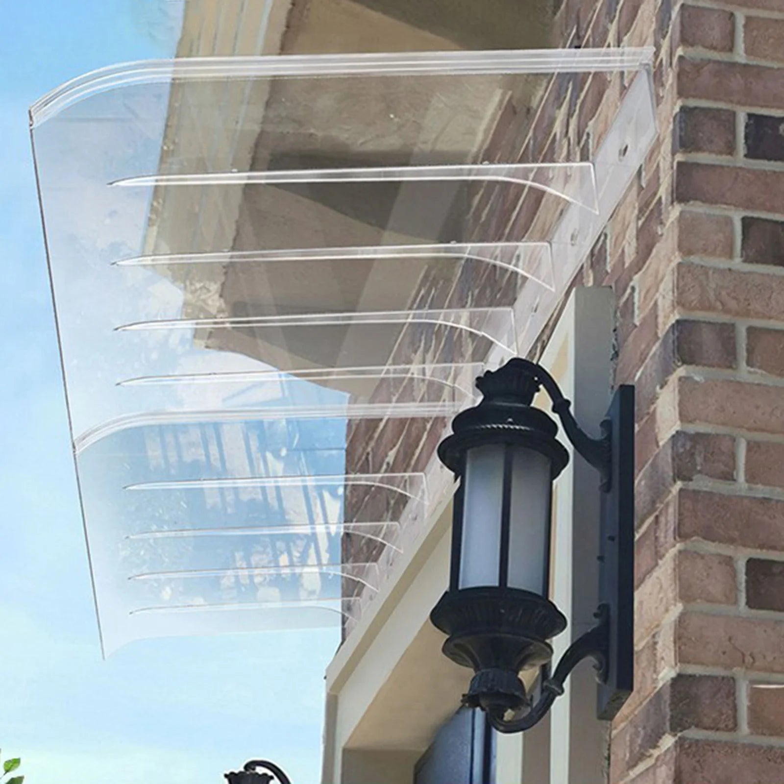 Window Awning Door Canopy Easy to Install Impact Resistant Sun Shetter Cover for Garage Balcony Garden Exterior Front Door Zpaxo