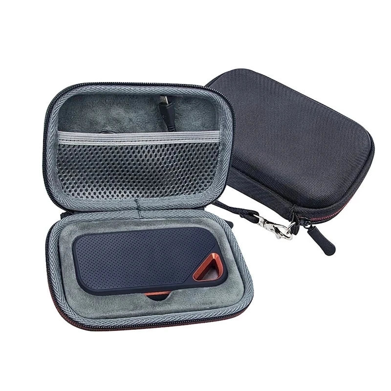 Hard EVA Portable External Solid State Drive Travel Carrying Bag Storage Case for SanDisk SSD E80 E81 Extreme PRO Zpaxo