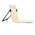 Outdoor camping backrest cushion simple beach chair portable lawn chair multifunctional foldable durable leisure chair Zpaxo beige
