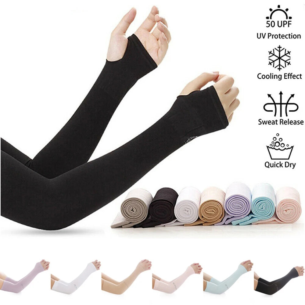 Warmer Running Summer Cooling Basketball Arm Cover Arm Sleeves Sun Protection Outdoor Sport Zpaxo